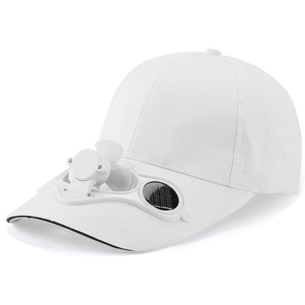 Summer Travel Camping Solar Sport Cap Sun Hat Fan Cooling Baseball Hat Novelty