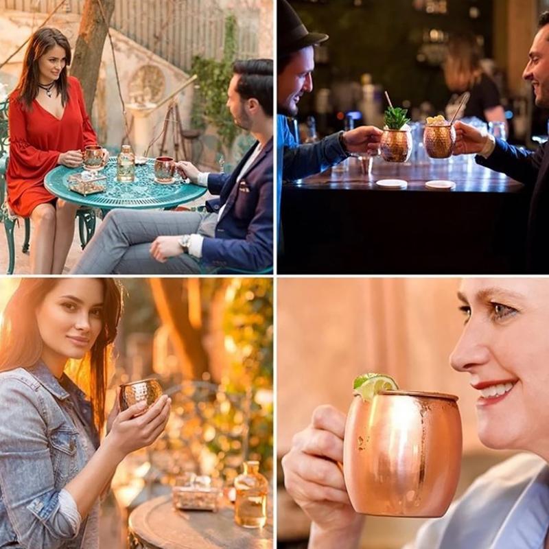 Stal nierdzewna Moscow Mule Drink Coffee Czekoladowy kubek do herbaty i prezenty na filiżanki