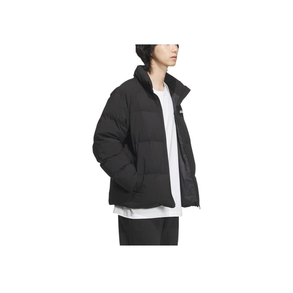 Adidas Outdoor Warm Fashion Stand Collar Down Jacket Unisex Jackets Black JL9586