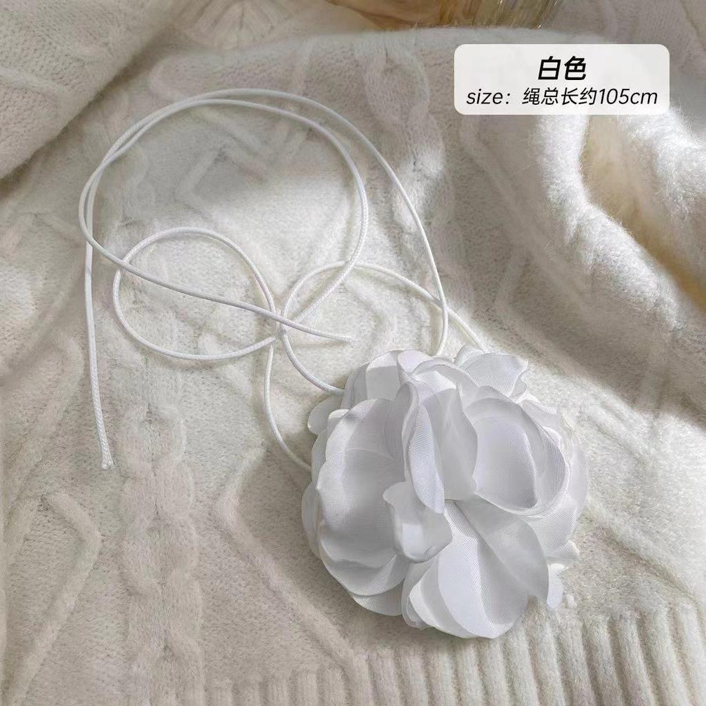 New retro lace rose collarbone chain strap neck chain bracelet neck thin necklace sex underwear accessories