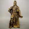 Messingfigur für die Wohnzimmerdekoration zu Hause, Statue mit großem Schwert, Guan Gong der Loyalität und Integrit