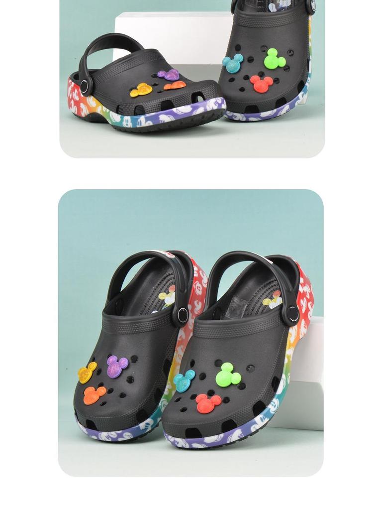 Mickey Mouse Kids' Clog Sandals: Non-Slip, Wear-Resistant Beach Shoes for Boys, Girls, & Toddlers