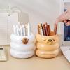 Cute Cartoon Capybara Pencil Container Office Desk Pen Container Desktop Organizer Stationery Organizer Creative Pencil Bucket