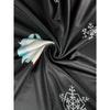 Holiday oriented Christmas Santa Claus and snowflake element plus size women's round neck long sleeved dress