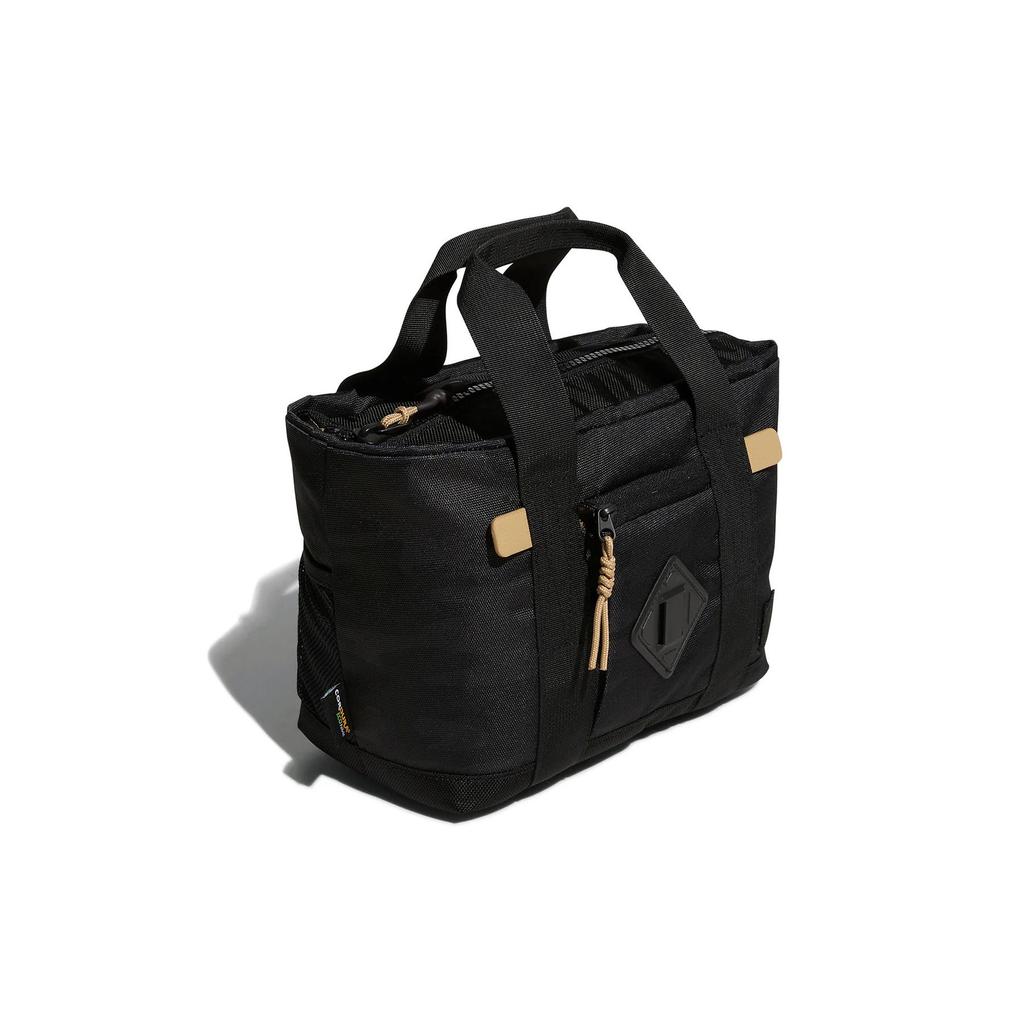 Adidas Golf Sports Zipper Tote Bag With External Pockets Men Tote Bags Black HG3268