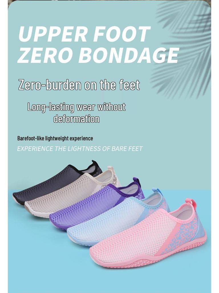 Unisex Strand- og Vannsportsko: Dykking, Snorkling, Vading, Svømming, Myke Anti-Kutt Barfot Hudsko