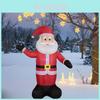 Colorful Inflatable Christmas Santa With Led Lights For Festive Holiday Outdoor Yard Decor