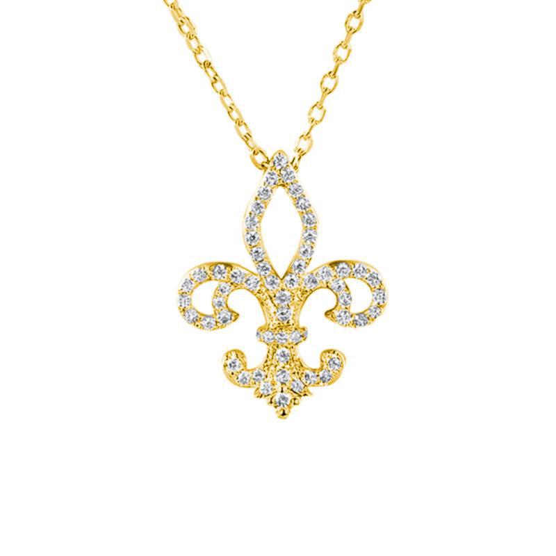 

925 Silver Iris Flower Necklace for Women , Cubic Zirconia Pendant Full Diamond Sparkle Choker 925 silver золотий