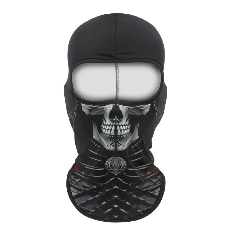 Balaclava Helmet, Animal Skull Pattern Sun UV Protection Face Mask, Lightweight Breathable Neck Gaiter for Motorcycle Cycling