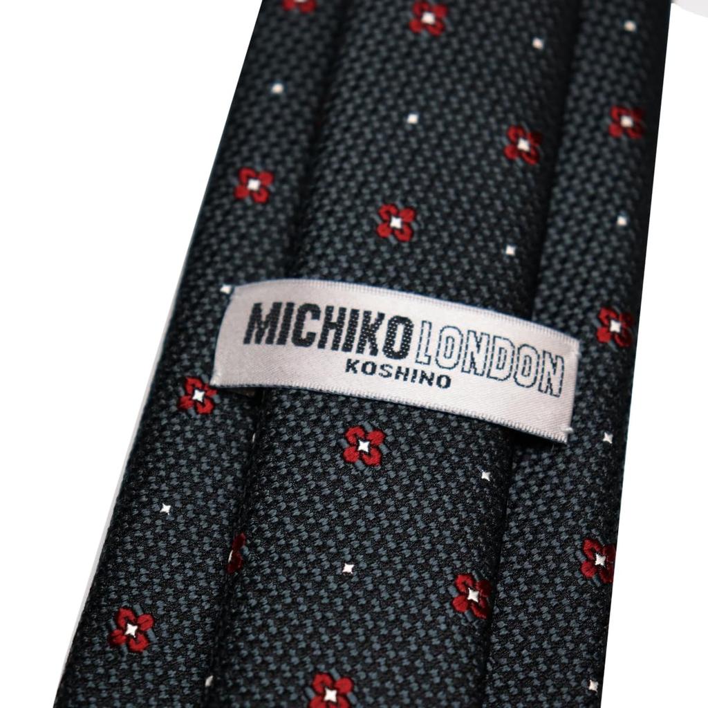 Michiko London Short Approximately 137cm Lined Made In KOSHINO Komon Tie, Long, Wrinkle-Resistant, Bonded, Fabric, Voluminous, Japan, Brand, Pattern,