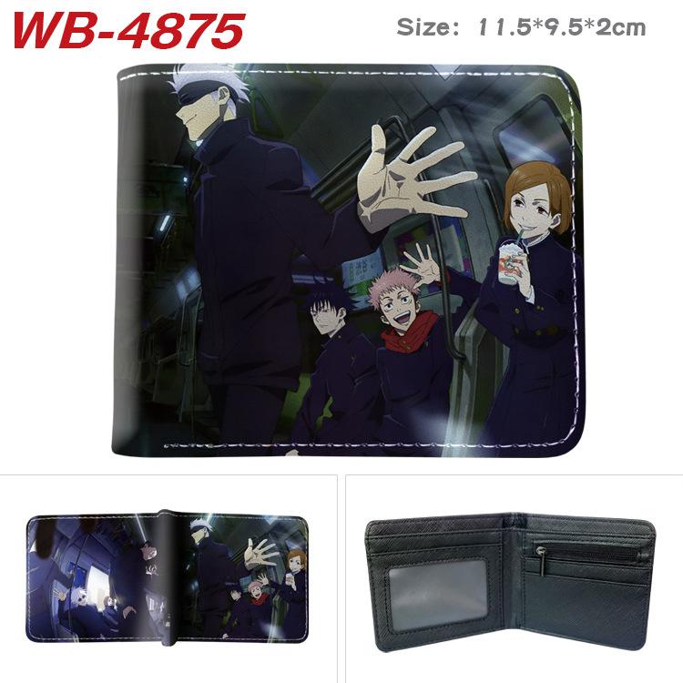 Jujutsu Kaisen Anime Wallet Gojo Satoru Yuji Itadori Print Short Bifold Card Holder Coin Purse PU Leather for Men Women 1pcs