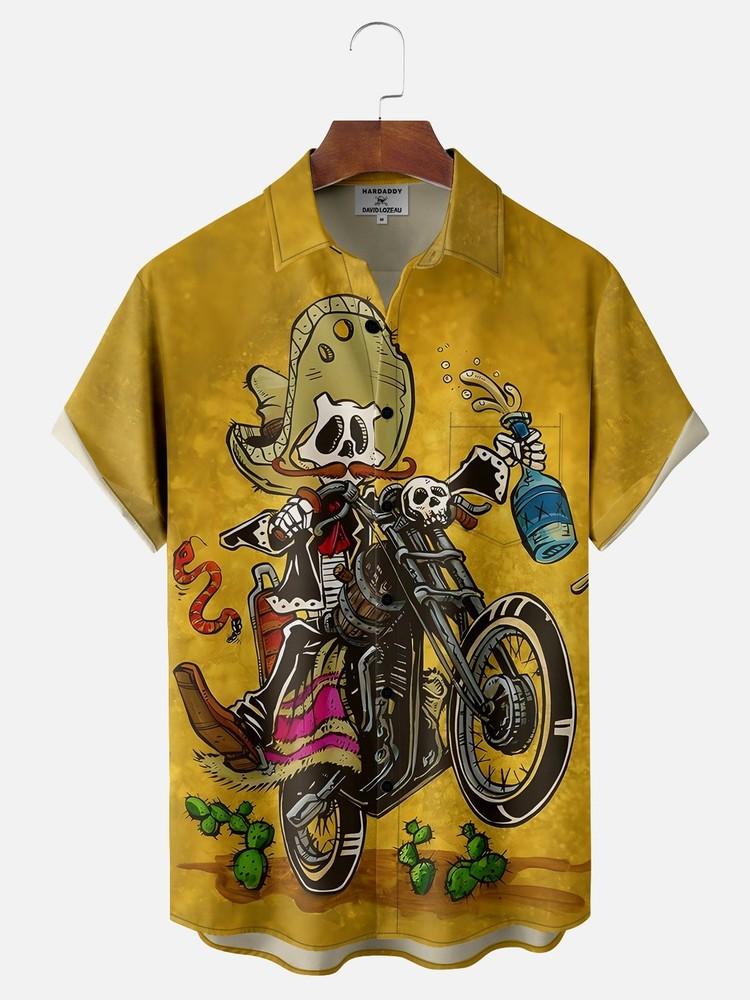 Tijuana Drunk Biker Shirt Hawaiian Shirt Unisex T-Shirt S