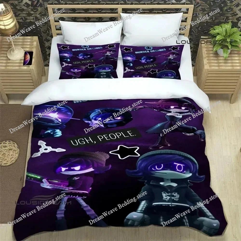 Cartoon M-Murder Drones Bedding Sets Exquisite Bed Supplies Set Duvet Cover Bed Comforter Set Bedding Luxury Quilt Cover963963