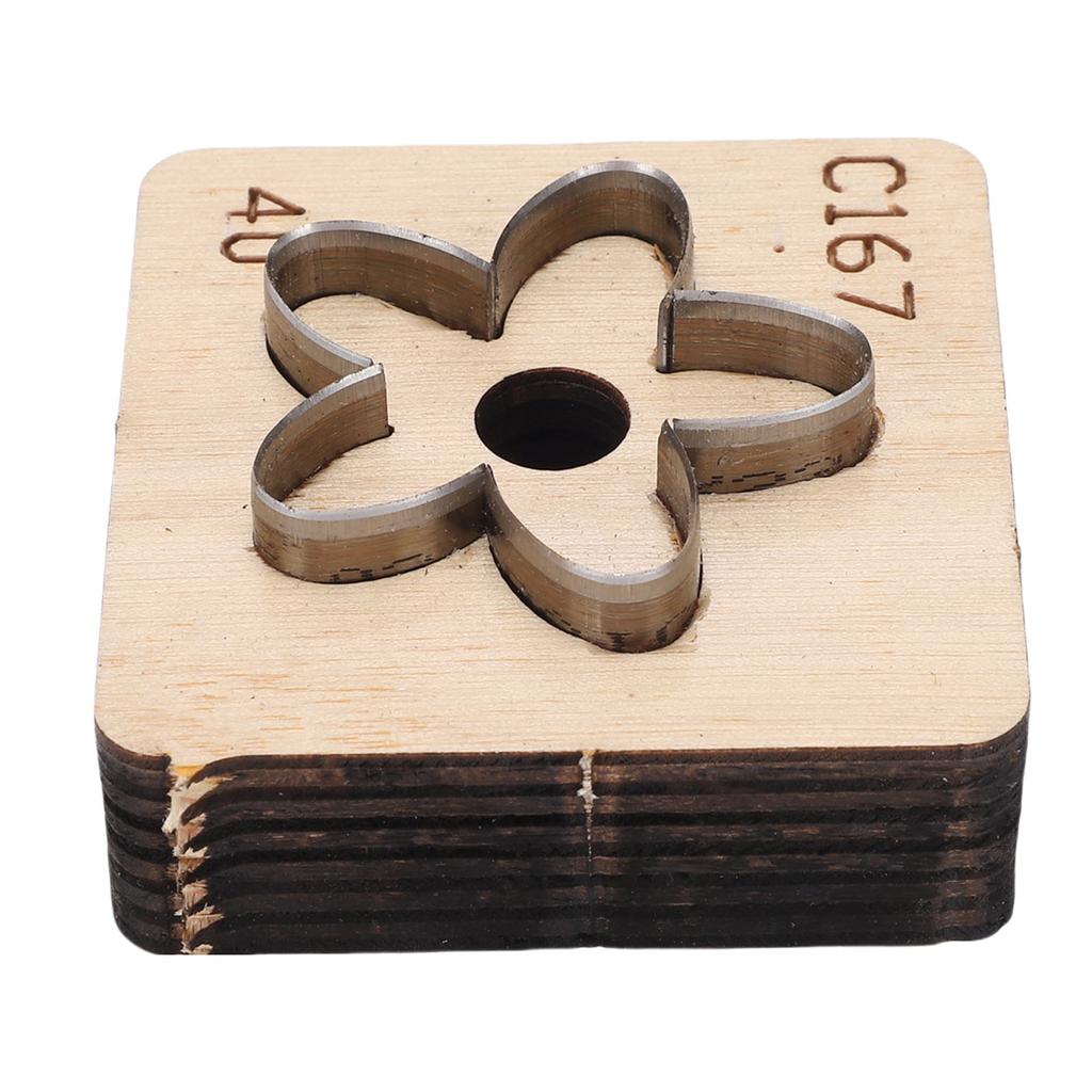 Leather Cutting Die Flower Shaped Metal Leathercraft Cutter Punching Mold Art Crafting Tool