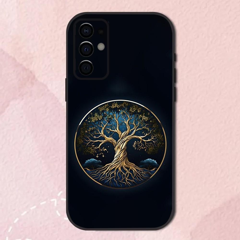 Tree of Life Space Phone Case For Samsung S24,S21,S22,S23,S30,Ultra,S20,Plus,Fe,Lite,Note,10,9,5G Black Soft Shell
