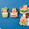 Lovely Capybara Fridge Magnet 3D Animal Decorative Sticker for Refrigerator Office Whiteboard Kitchen