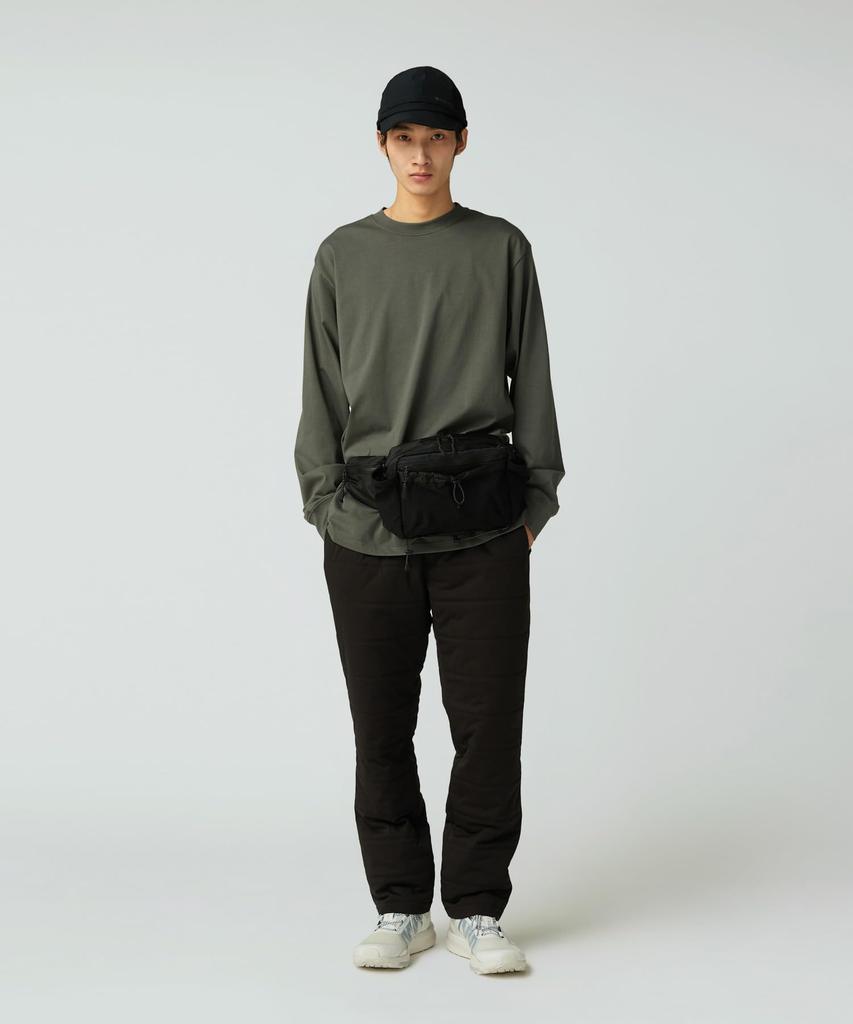 Snow Peak Typography Short and Size S L/S T-Shirt TS-25AU007, Sleeve, Men's Women's, Gray,