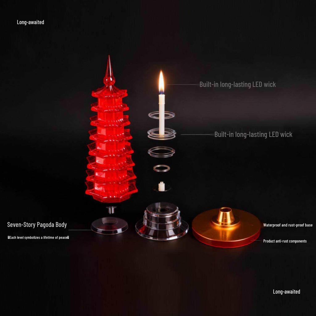 Electronic Lanterns & Candle Lamps for Lunar New Year: Ancestral Offerings & Buddha Lamps