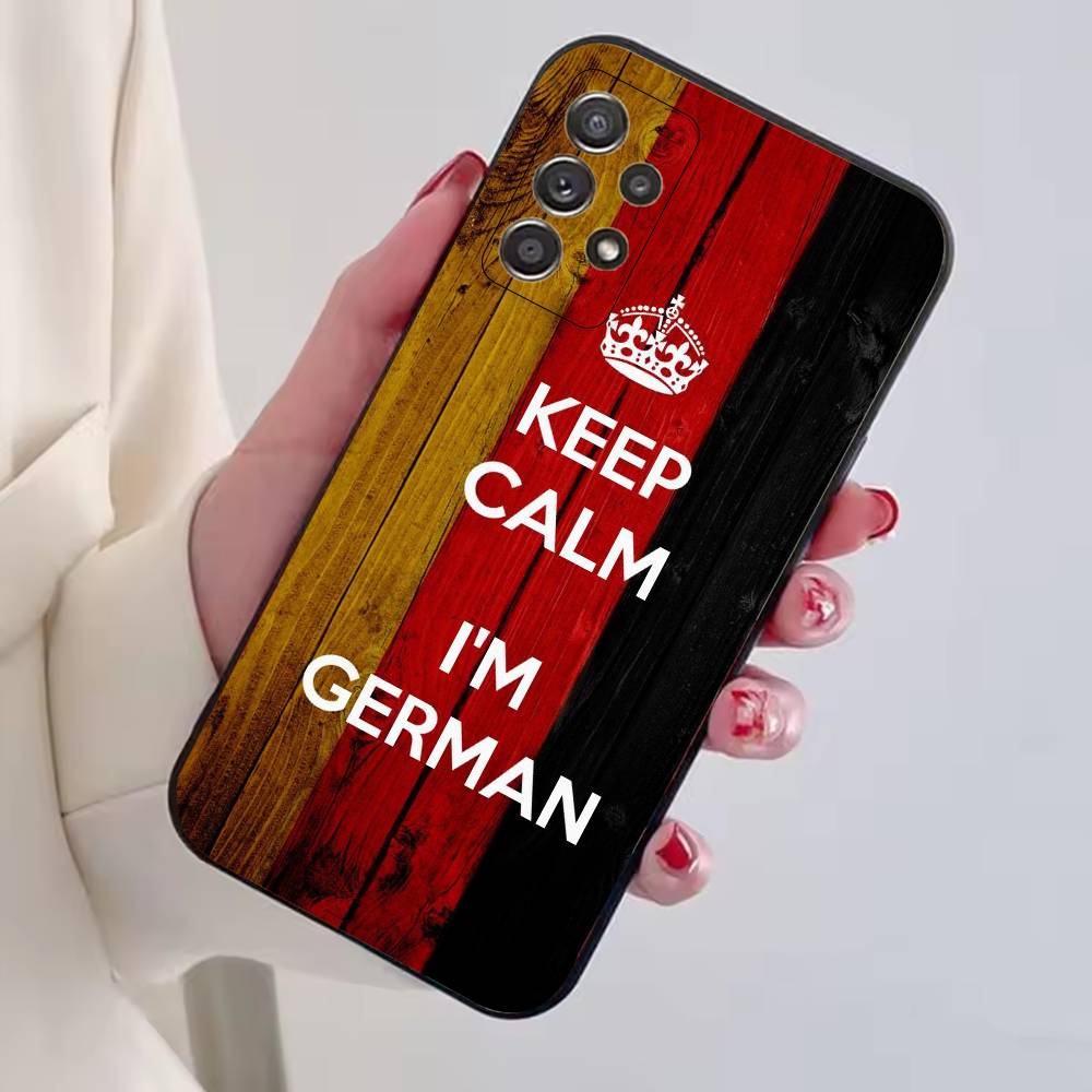 Soccer Support G-Germany Phone Case For Samsung S25,S24,S21,S22,S23,S30,Ultra,S20,Plus,Fe,Lite,Note,10,Black Cover