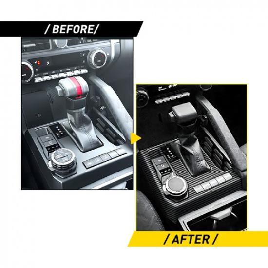 Gear Shift Knob Lever Cover Trim Carbon Fiber ABS For Toyota Tacoma 2024-26 EOA