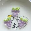8pcs Cute Glitter Transparent A Fruit Party Refrigerator Magnet Photo Wall Message Board Magnetic Stickers Home Decor