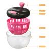 Manual Salad Spinner Large Capacity Drain And Spin Dryer Fruit Veggie Washer Dryer And Storage Basket Multifunctional Vegetable Dehydrator