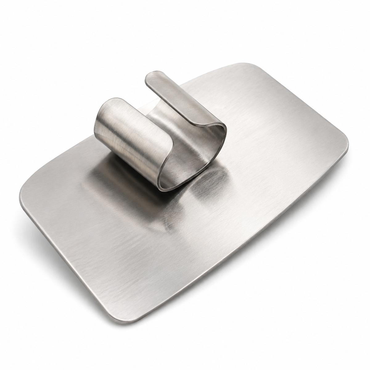 Stainless Steel Finger Guard for Kitchen Cutting, Hand Protector for Slicing Vegetables серебряный