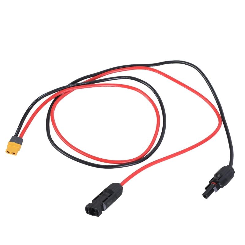 12AWG XT60 Extension Cable Connectors Solar Panel to Portable Power Stations for Outdoor Energy Solution Accessories