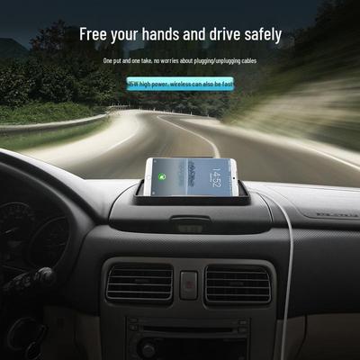 Universelles schnelles kabelloses Ladegerät für Mobiltelefone - Kompatibel mit Apple & Huawei, ideal für Auto, Zuhause oder Büro.