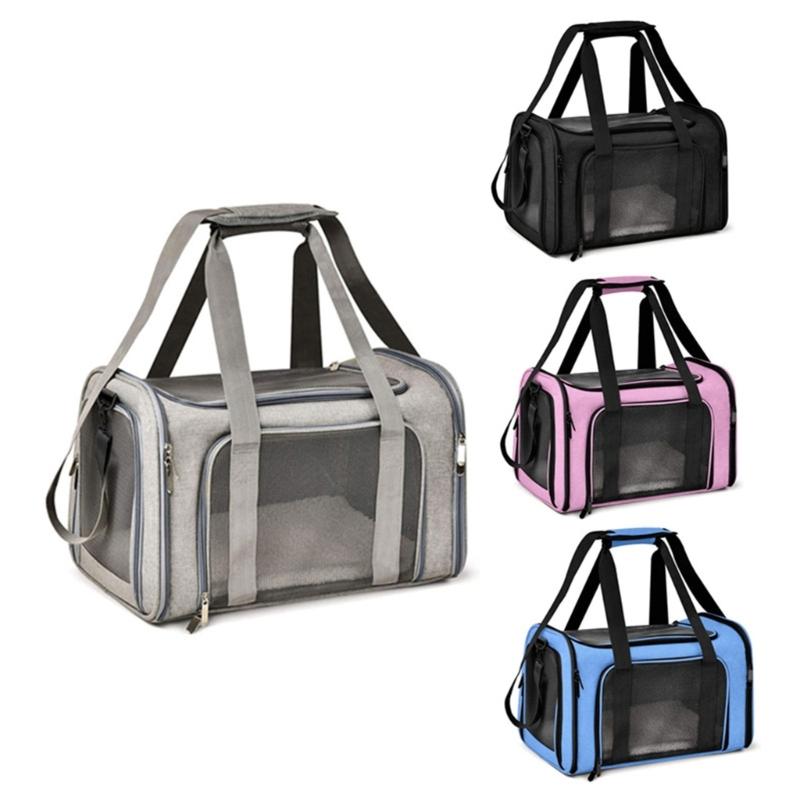 Pet Tote Carrier Bag, Portable Pet Bag Go-out Bag Travel for Puppies Outdoor Travel Portable Soft Shoulder Bag