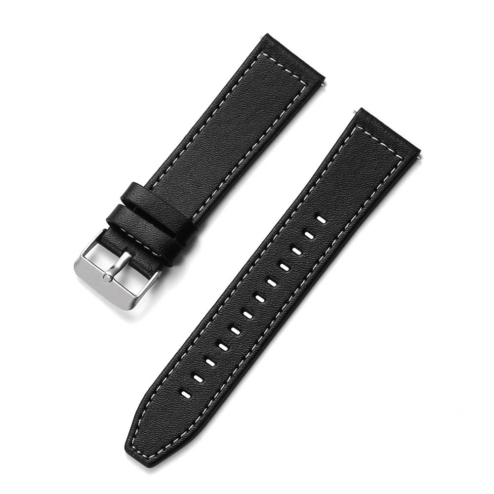 Leather 22mm 20mm Strap for HUAWEI WATCH GT 5 4 46mm WATCH 4 Pro GT 3 GT2 Pro 42mm Bud Band Watchband Soft Replacement Wristband