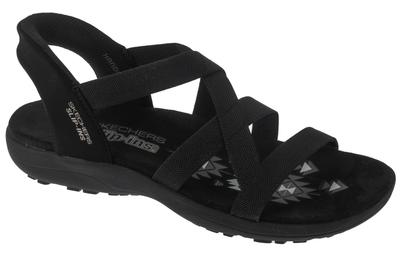 Slip-Ins: Reggae Slim - Stretch Flex, Womens Black Sandals