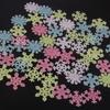 50Pcs 3D Luminous Snowflakes At Night Glowing Fluorescent Wall Stickers For Children Baby Room Bedroom Christmas Diy Decoration