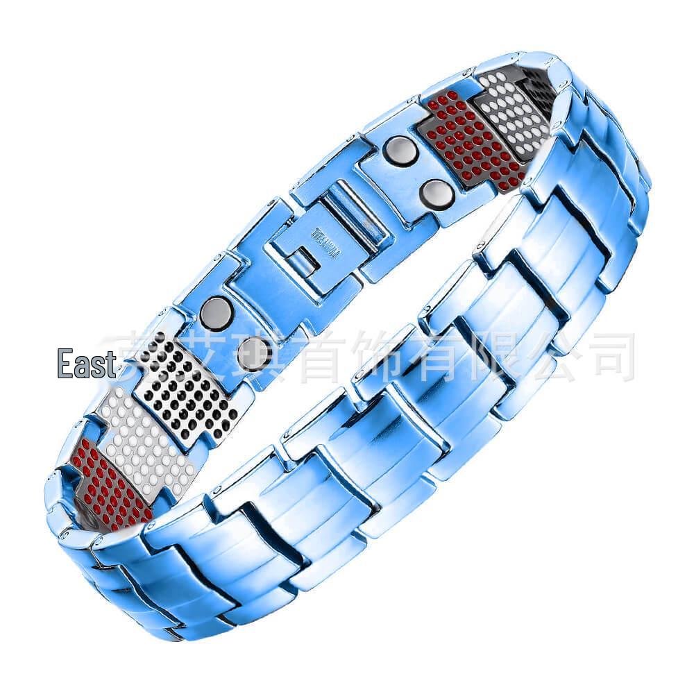 Мужской европейский и американский магнитный титановый браслет - Простое и модное украшение