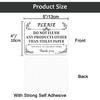 4 PCS Do Not Flush Any Products Other Than Toilet Paper Sign, 5” X 4” Thick Acrylic Self-Adhesive Sign, Ideal for Restaurants, Bars, Hotels, and
