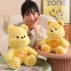 Cute Cheese Bear Plush Toy Stuffed Animal Teddy Bear Doll For Kids Adorable Gift For Girls
