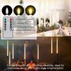 LED Tapered Candles with Remote & Timer Battery Operated Taper Light Candlesticks Window Candles for Wedding Christmas Halloween
