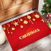 Festive Snowman Reindeer Christmas Doormat Non Slip Entryway Rug for Living Room Bedroom Indoor Outdoor Holiday Floor Mat Decor