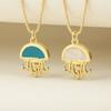 Nidin New Fashion Seahorse/Starfish/Jellyfish/Crab Inlaid Zircon Beach Charms Pendant Necklace For Women Men Jewelry Wholesale