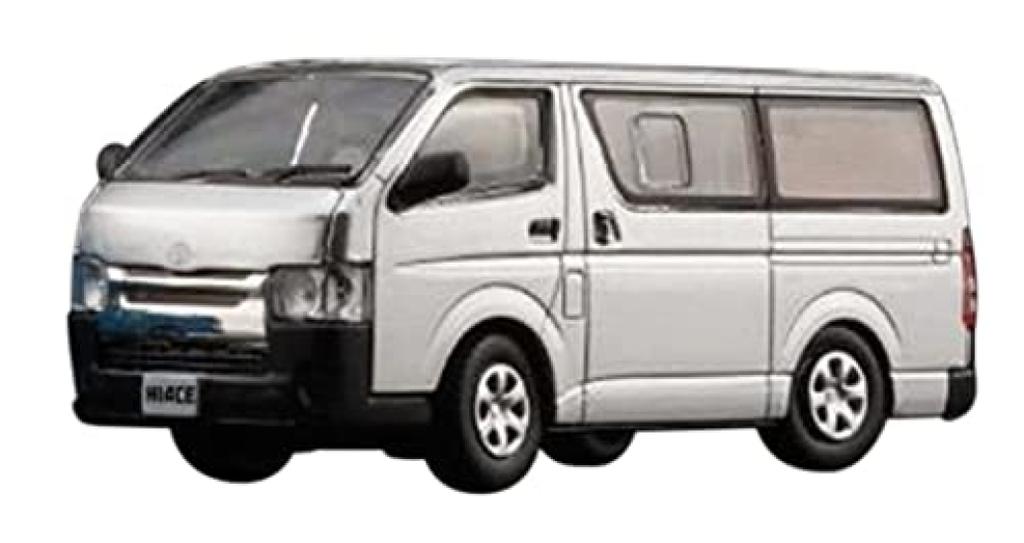 BM CREATIONS Scale 2015 Toyota Hiace KDH200V Silver Finished Product 64B0148 1/64 (RHD)