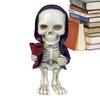 Miniature Skeleton Figurines Hand Carved Skeleton Doll With Sweatshirt Horror Figurines Skull For Household Desk Cupboard