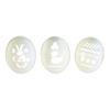 Kit de pochoirs pour œufs de Pâques - MEGACREA DIY - 3 pochoirs - Plastique - Motifs variés - 3 ans et plus