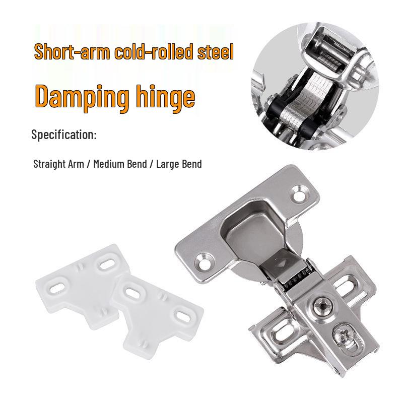 American Small Soft-Close Cabinet Hinge with Damping Buffer and Hydraulic Pipe Fitting