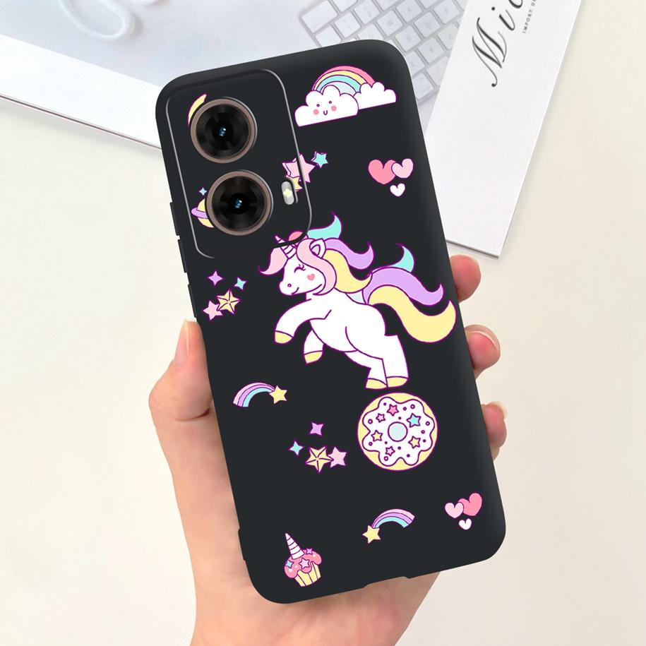 For Motorola Moto G85 5G Case Cute Astronaut Girls Soft Silicone TPU Phone Cover For Moto G85 2024 Funda G 85 MotoG85 Matte Case