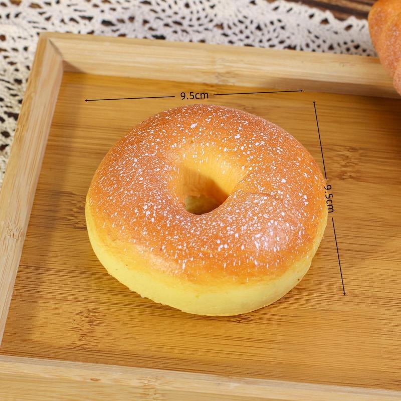1Pcs Simulation Bread Squeeze Toys Stress Relief Realistic Food Fidget Toy Decompression Cake Cheese Bagel Bread Toy