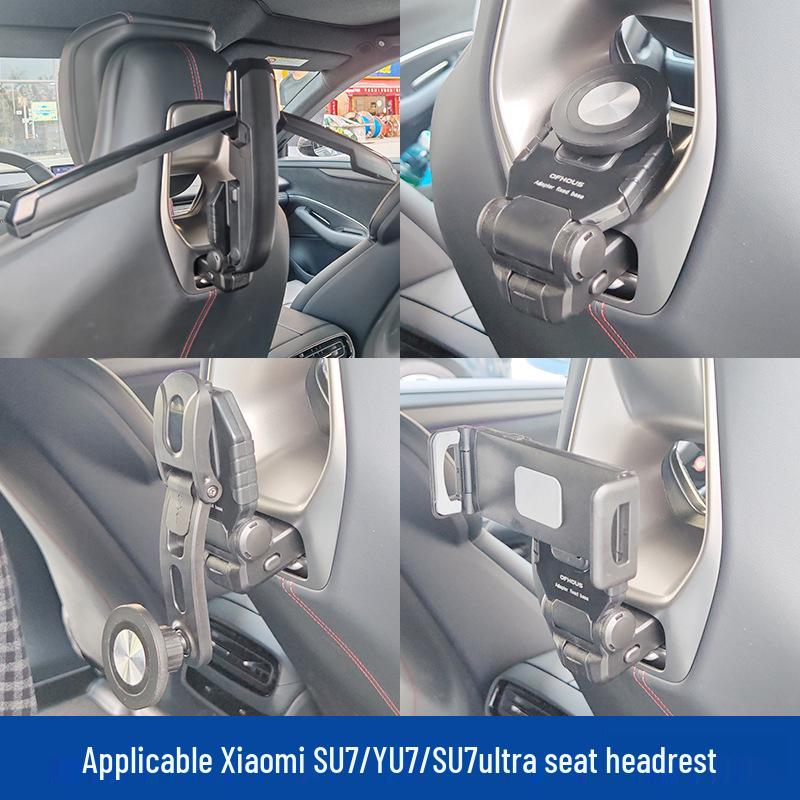 Xiaomi Car SU7/YU7/SU7Ultra Rear Headrest Multi-Functional Hanger/Phone Tablet Holder