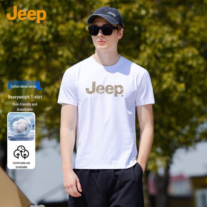 

JEEP Men s Breathable Loose Fit Crew Neck T-Shirt 5XL