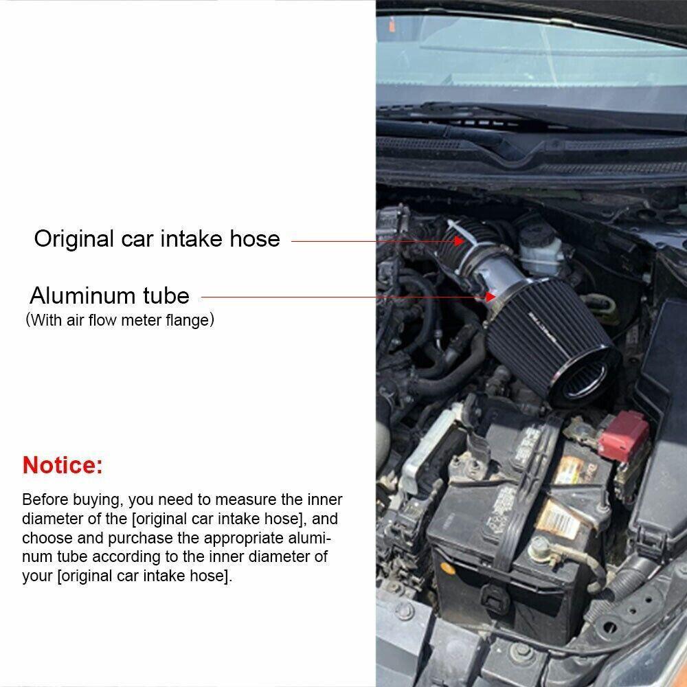 2.5" 63MM MAF Mass Air Flow Sensor Mount Adapter Tube Pipe for Honda Ford Nissan