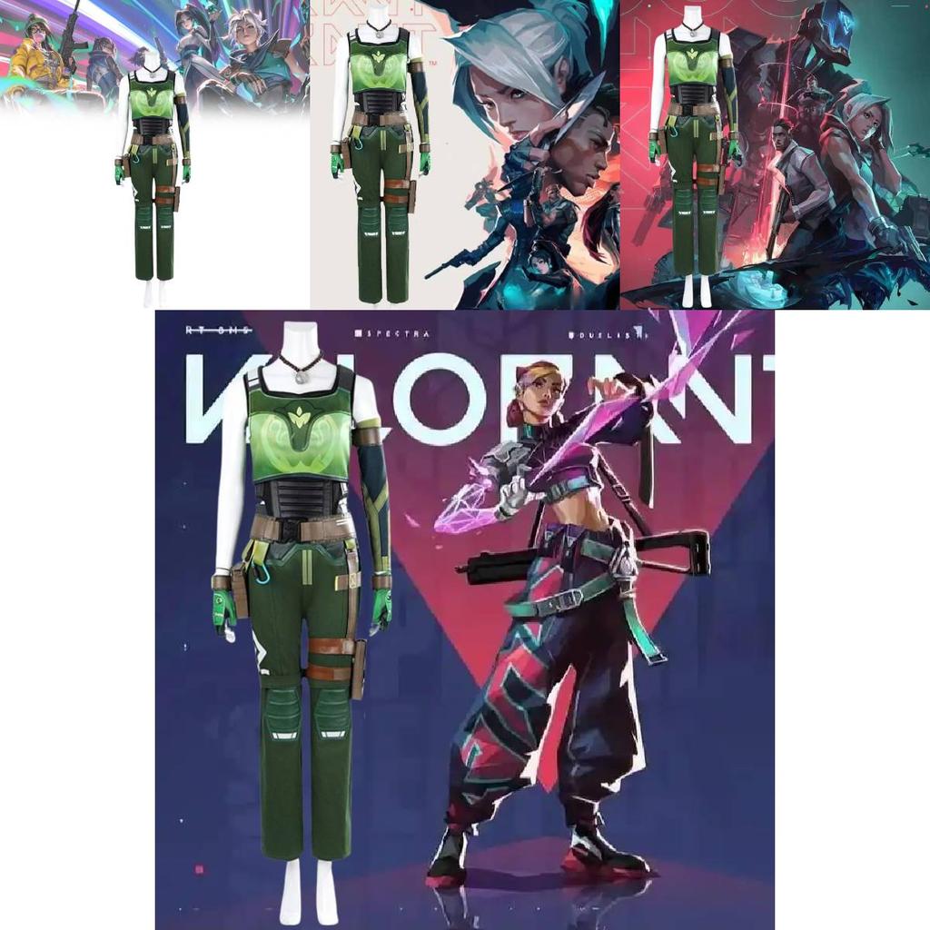 Valorant Skye Spandex Cosplay Costume For Gaming Conventions Anime Roleplay Events