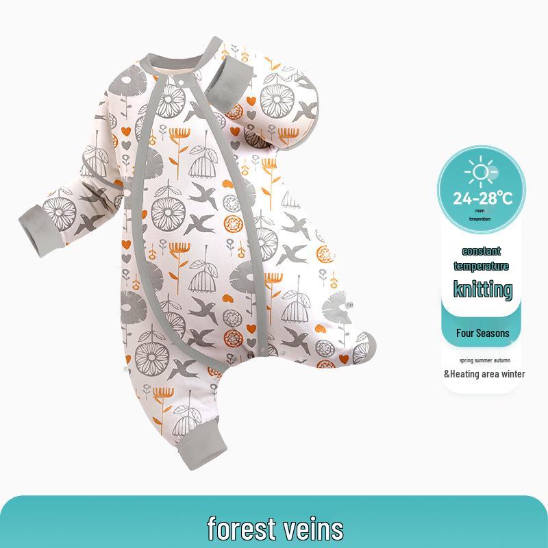 

iBaby Children s Autumn/Winter Knit Non-Cotton Split-Leg Sleeping Bag with Anti-Kick Feature for Boys and Girls 90 cm